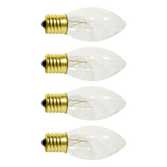 Light Keeper Pro 2 Packs 4 C9 Replacement Bulbs 120V 7W 60Hz AC Indoor Outdoor - Picture 1 of 6